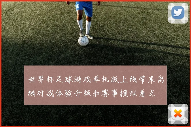 世界杯足球游戏单机版上线带来离线对战体验升级和赛事模拟看点